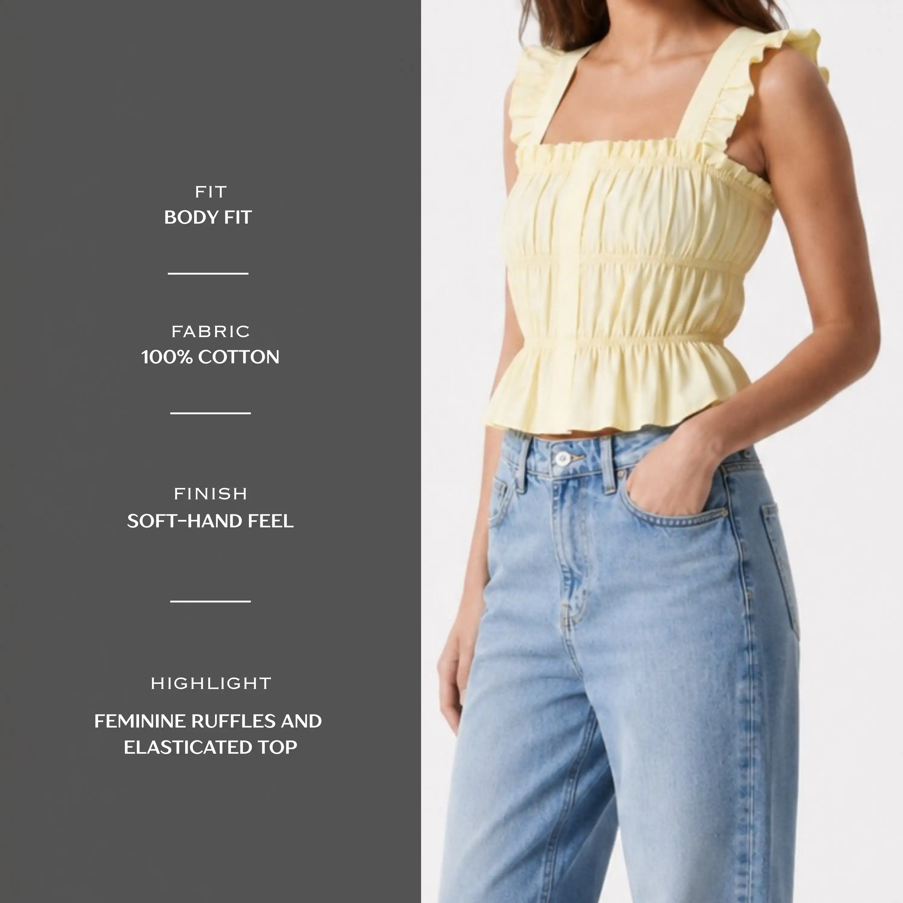 Butteryellow Muse Top — alternate view